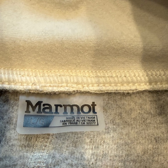 Marmot Vivian Wool Mock Neck Sweater Baselayer, Oatmeal, Size L - Picture 12 of 12